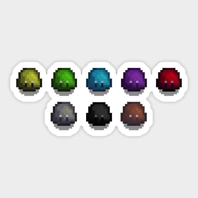 Stardew Valley Slimes Sticker by r9440